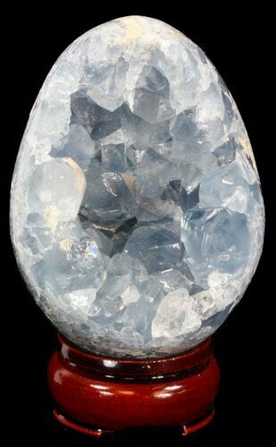 Crystal Filled Celestine (Celestite) Egg - Madagascar #41673